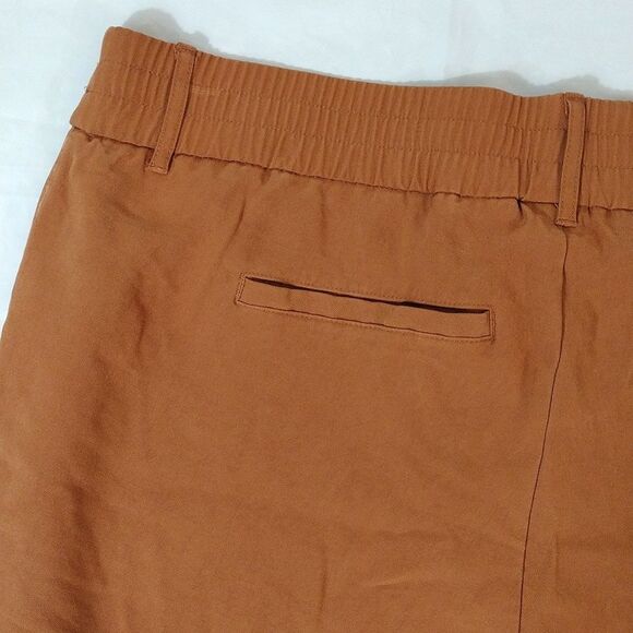 A New Day Nutmeg Brown High Waist Cuffed Rayon Pants Plussize 18 - Picture 15 of 16